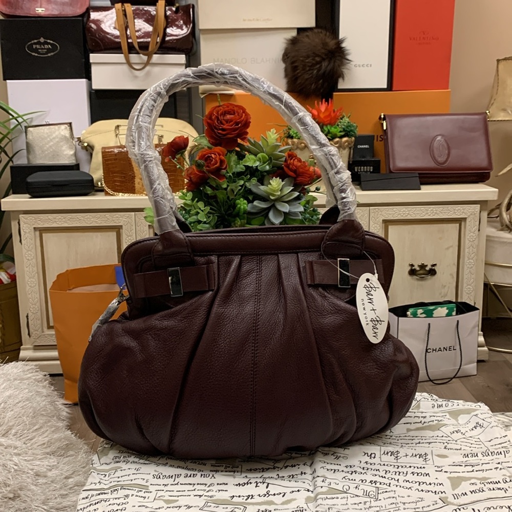 Barr+Barr Burgundy Leather Shoulder Bag